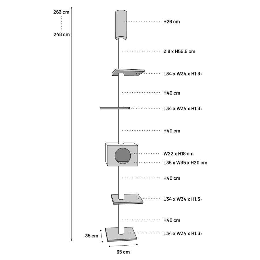 Gimnasio Con Anclaje a Techo Come Altura 2.48 a 2.63 mtr, , large image number null